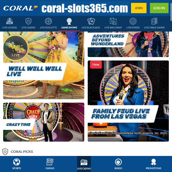Coral Game Shows Selection