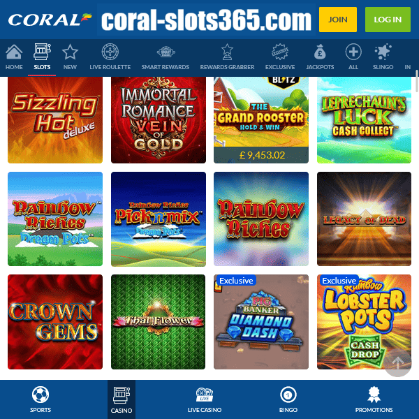 Coral Slots Overview 1